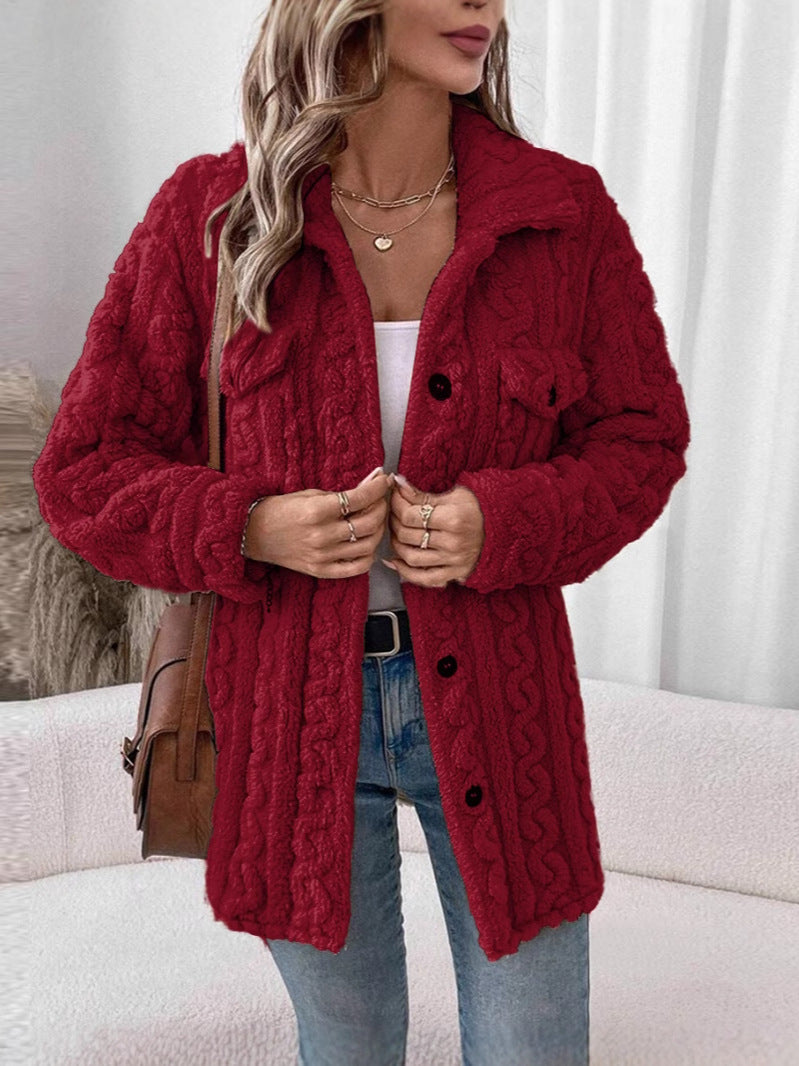 Damen Strickjacke mit strukturierter Oberfläche WW