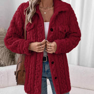 Damen Strickjacke mit strukturierter Oberfläche WW