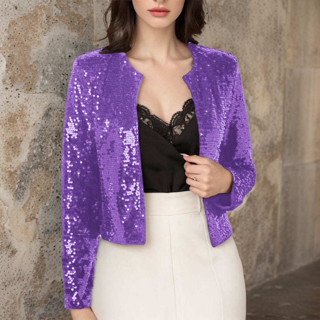 Damen Paillettenjacke im modernen Schnitt WW