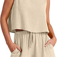 Damen Bequemes Jumpsuit mit weitem Schnitt und praktischen Taschen WW