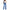 Damen weite High-Waist Jeans mit destroyed Effekten WW