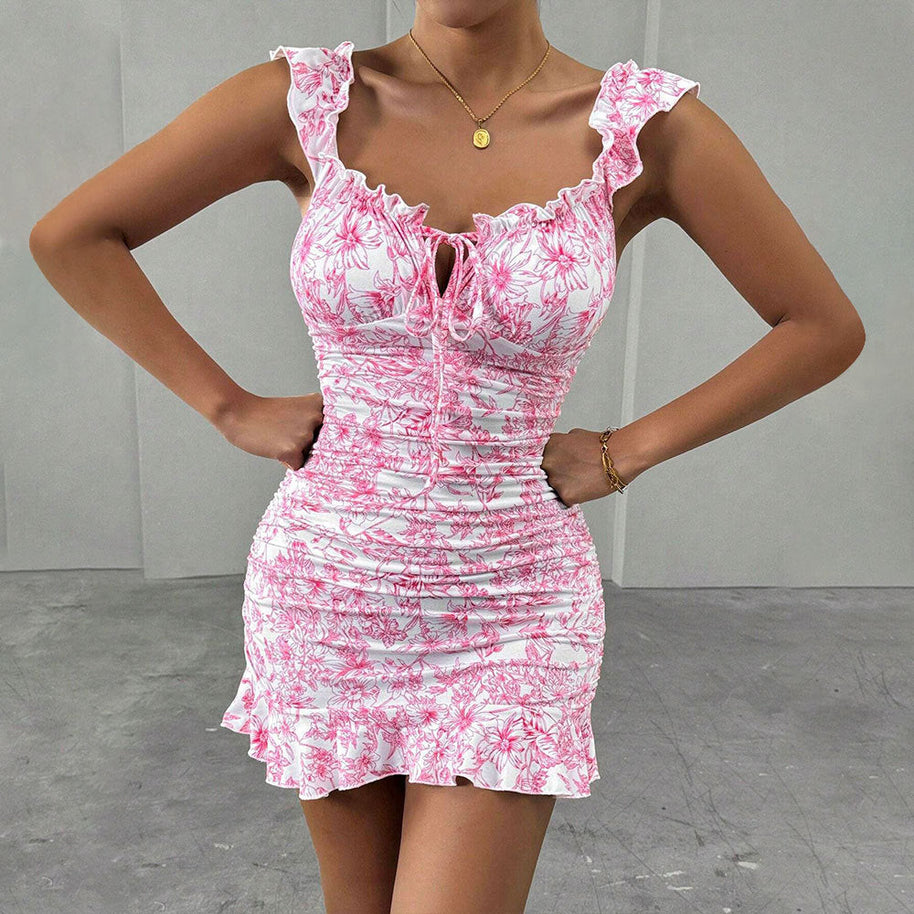 WW | Bustier Floral Entworfen Kurzer Rock