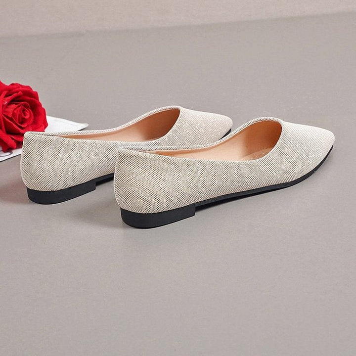 Damen elegante Ballerinas mit schickem Obermaterial und komfortabler Sohle W&W Mode