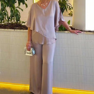 Damen Jumpsuit mit elegantem Layering und großzügigem Schnitt WW