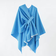 Damen Luxuriöser Oversize Poncho aus hochwertigem Mischgewebe WW