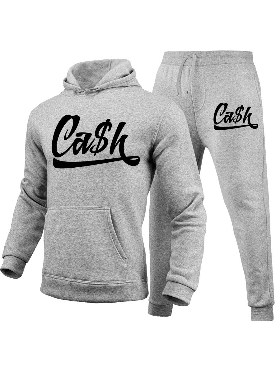 Damen Sportliches Hoodie und Jogginghose Set mit auffälligem Schriftzug WW