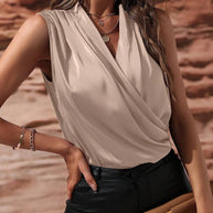WW | Gekraustes Weste Sexy Shirt Top
