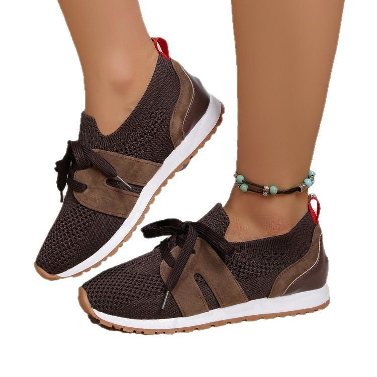Damen Atmungsaktive Sport-Sneaker mit flexiblem Gummizug und rutschfester Sohle W&W