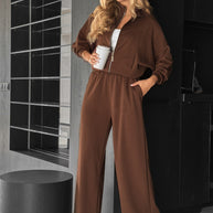 Damen Sportlicher Freizeitanzug mit weitem Schnitt WW