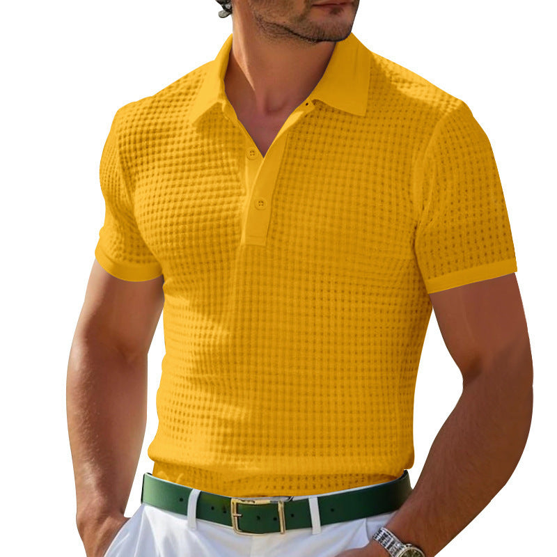Herren strukturierte Poloshirt mit modernem Design WW