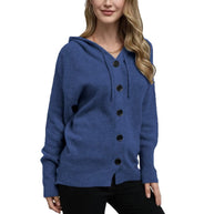 MIA™ - Strickjacke mit Kapuze und Kordelzug
