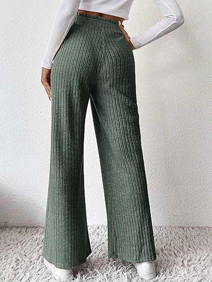 WW | Lockere gestrickte lange Hose