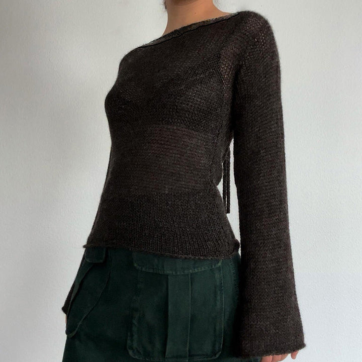 Damen-Pullover mit entspanntem, stilvollem Design