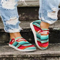 Damen bequeme Slip-On Sneakers mit atmungsaktivem Obermaterial und flexibler Sohle WW
