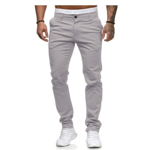 Herren maßgeschneiderte Slim-Fit Chino-Hosen WW