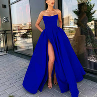 WW | Geteiltes langes Party-Hostess-Abendkleid