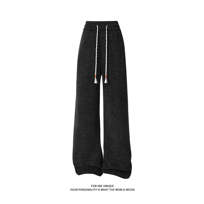Damen weite Haremshose mit elastischem Bund und trendy Zickzackmuster WW