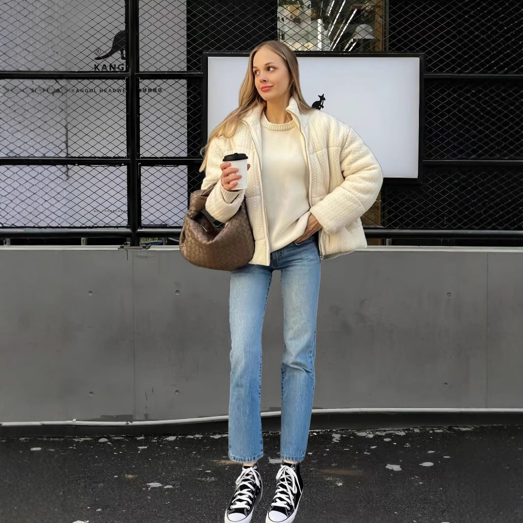 Damen Strick-Steppjacke WW