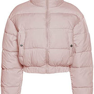 Damen Steppjacke mit hohem Kragen und kürzerem Schnitt WW