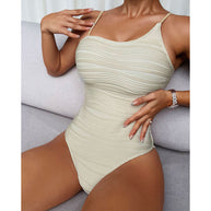 Damen Stilvoller Hochtaillierter Badeanzug WW