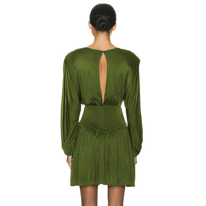 Damen Abendkleid mit weitem Ärmeldesign und schmeichelndem Schnitt W&W Mode