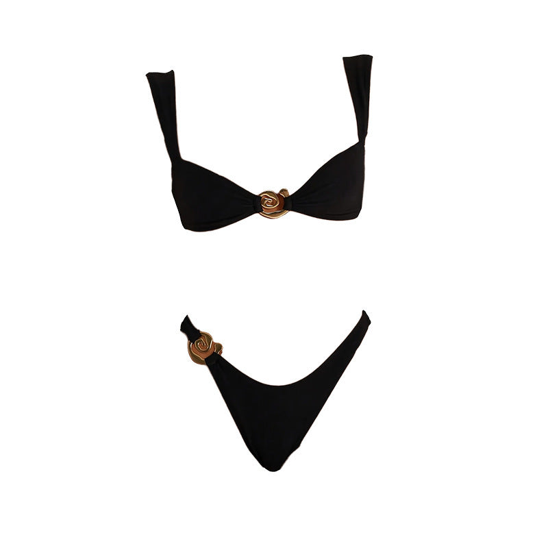 Damen Bikini-Set mit elegantem Gold-Detail WW