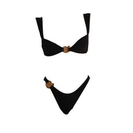 Damen Bikini-Set mit elegantem Gold-Detail WW