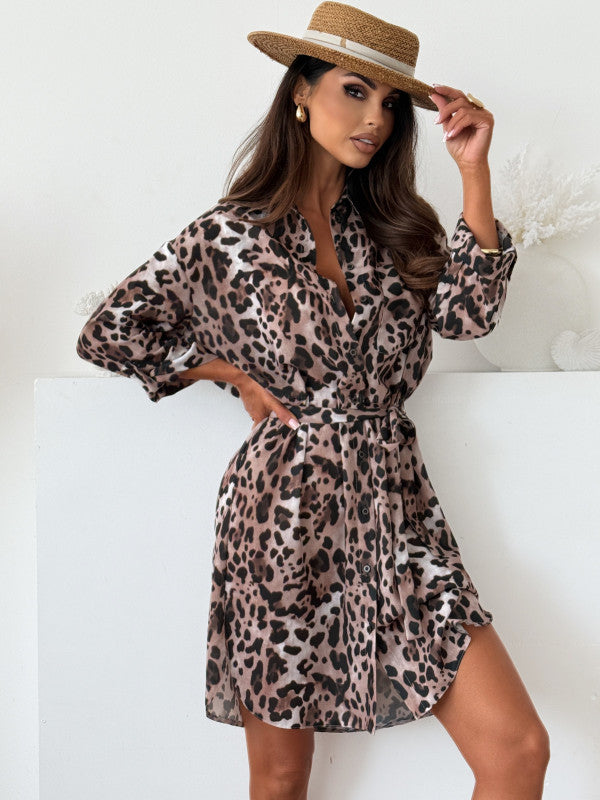 Damen Sommerliches Cocktailkleid im Leo-Print WW