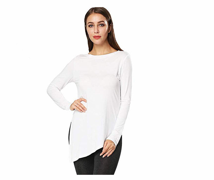 Damen asymmetrisches Langarmshirt WW