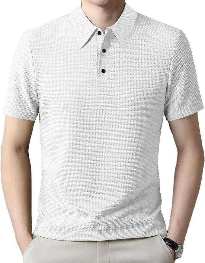 Herren Polo-Shirt mit strukturierter Textur WW
