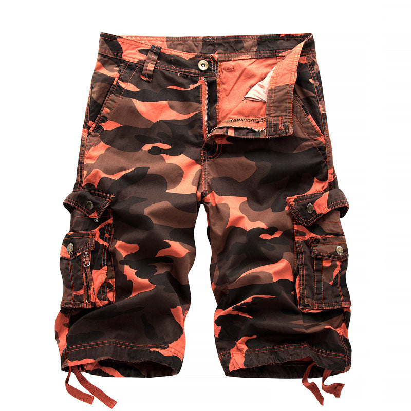 Herren Cargo-Shorts mit Utility-Taschen und verstellbarem Bund WW