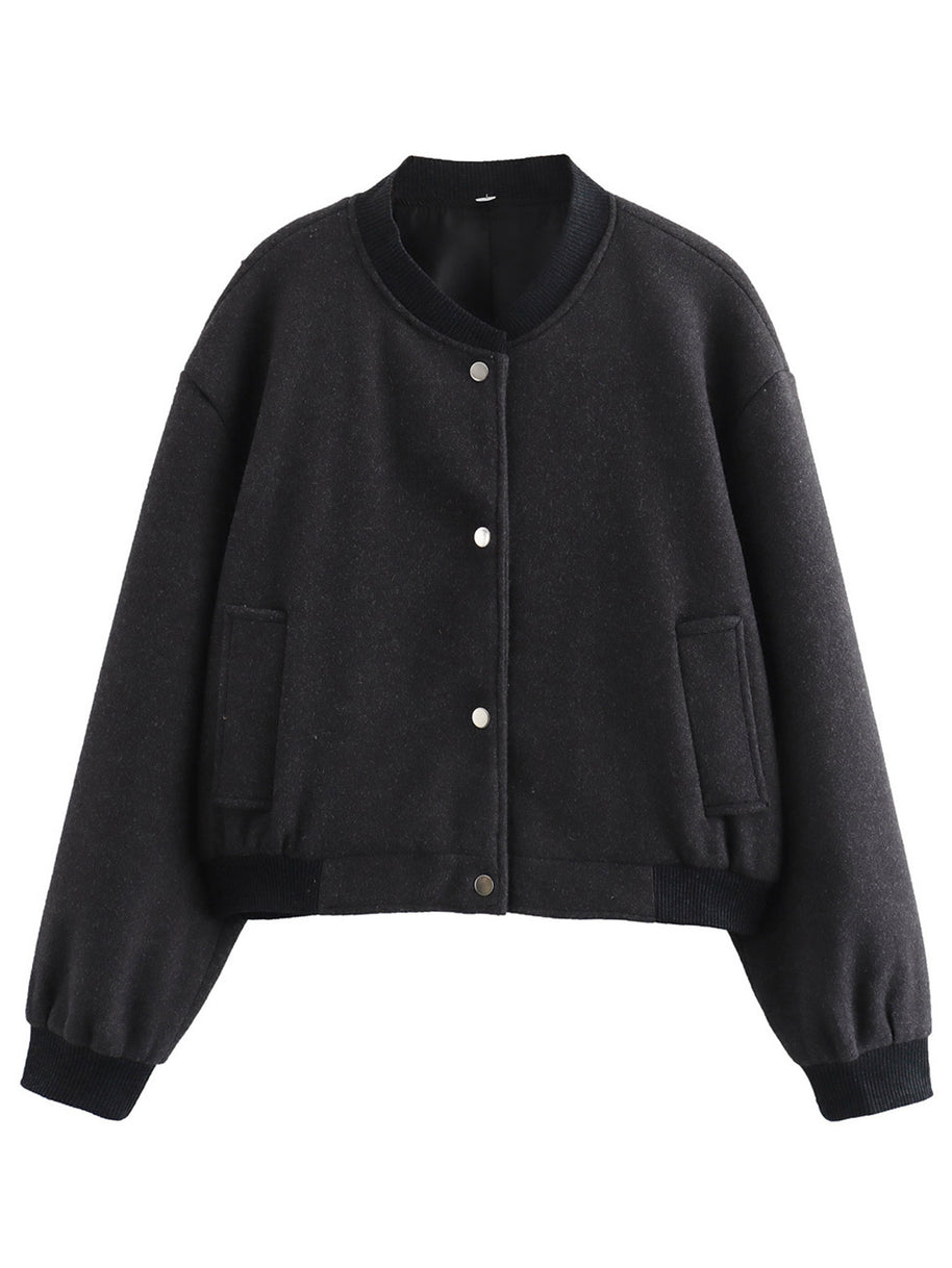 Damen Gepolstertes weiches Bomberjacke