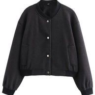 Damen Gepolstertes weiches Bomberjacke