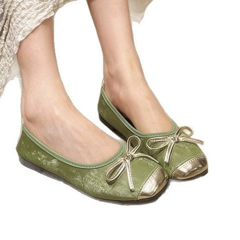 Damen Ballerinas mit eleganten Schleifenakzenten und komfortabler Sohle W&W Mode