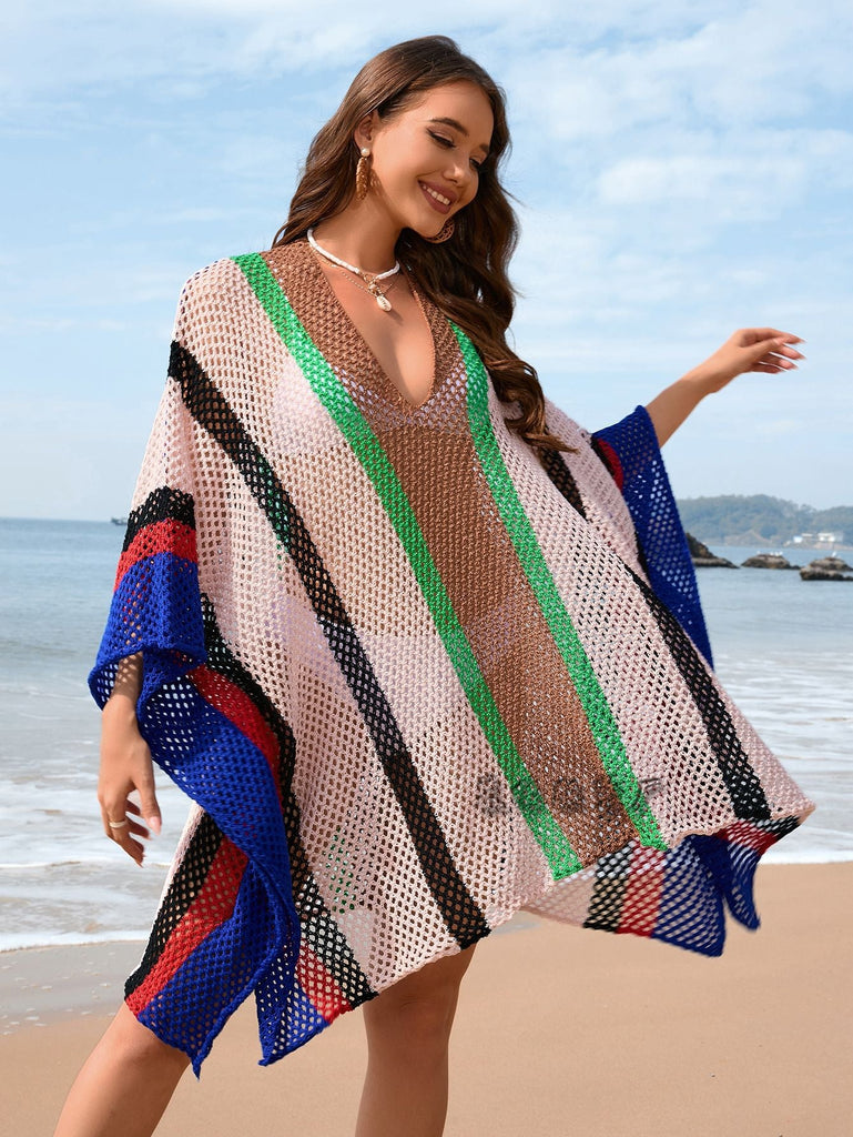 WW | Plus Size Lockere Strand Bikini Cover-Up Kleid