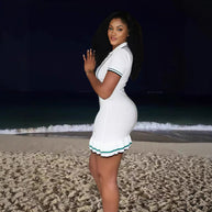 Damen Sportliches Kurzkleid WW