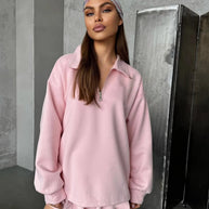 Damen sportlicher Pullover mit Reißverschluss WW