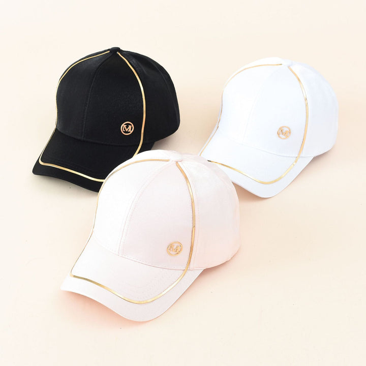 Damen Sportliche Baseballmütze mit elegantem Metallic-Akzent W&W Mode