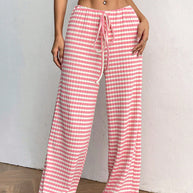 Damen weite Freizeithose mit elastischem Bund und Kordelzug WW