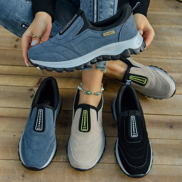 Damen Sportliche Slip-On Sneakers mit ergonomischer Dämpfung WW