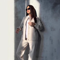 Damen Sportliche Freizeitjacke und bequeme Hose Set WW