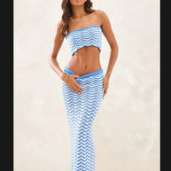 Damen Bandeau-Kleid mit schickem Häkel-Design WW