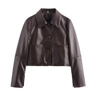 WW | Einfarbige Lederjacke