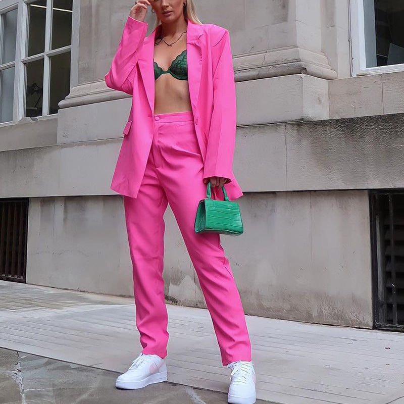 Damen Anzug im Oversize-Stil mit schickem Schnitt WW