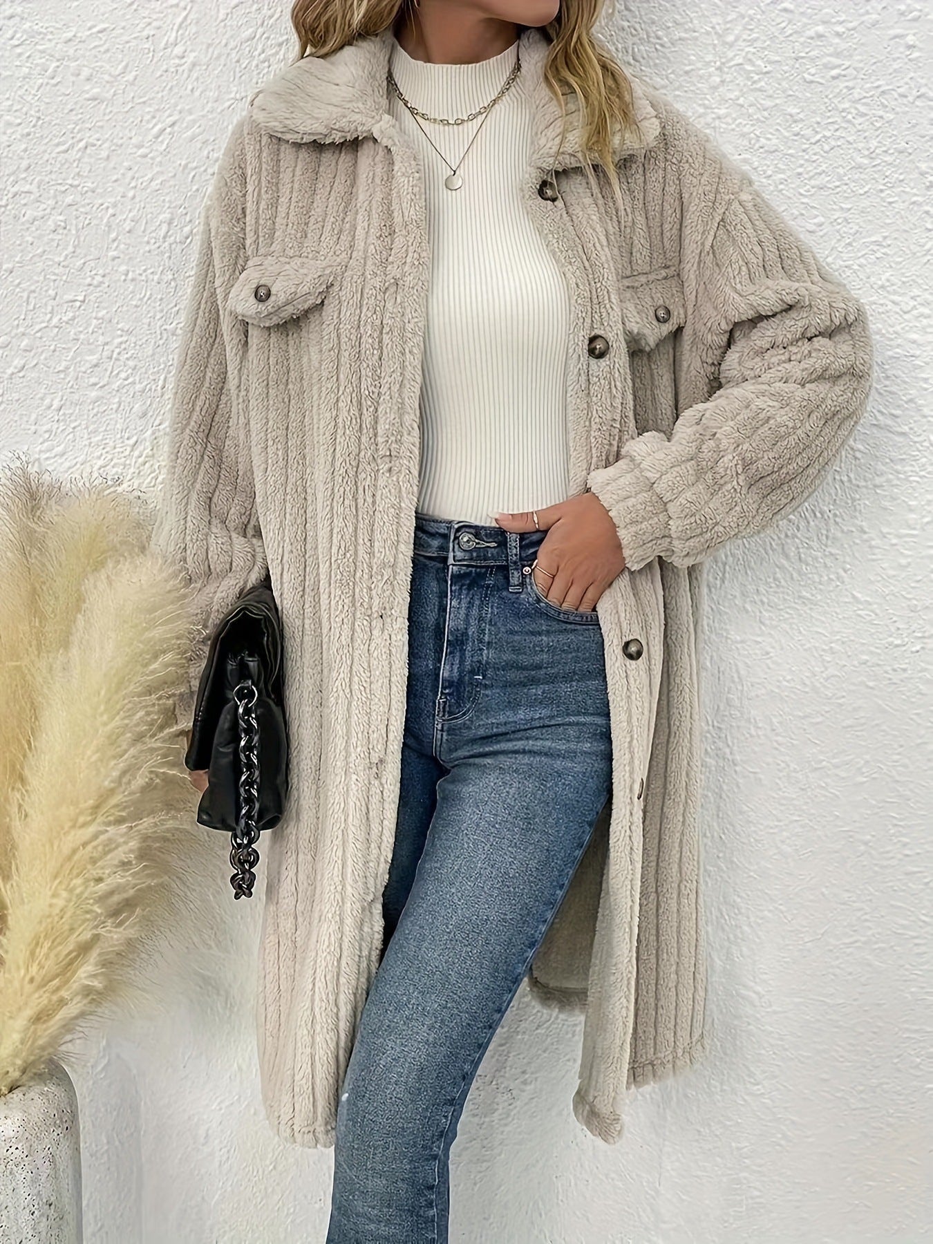 Damen Strickjacke mit soften Texturen und praktischen Taschen WW