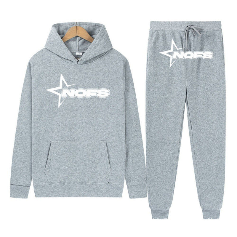 WW | Trendy Unisex Trainingsanzug Herren Und Damen Trainingsanzug Mit Kapuze Und Jogginghose