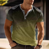 Herren strukturiertes Henley T-Shirt WW