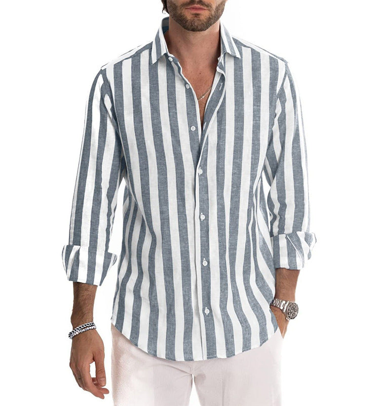 Herrenhemd mit stylischem Streifenmuster und lässigem Schnitt WW
