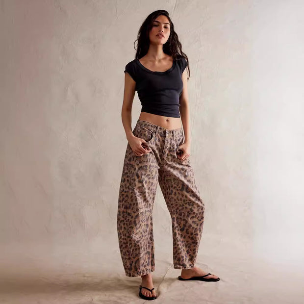 Damen Baggy-Jeans im Modernen Stil WW