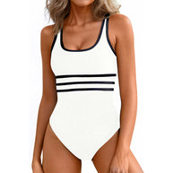 Damen eleganter Badeanzug mit sportlichem Schnitt und herausragendem Tragekomfort WW